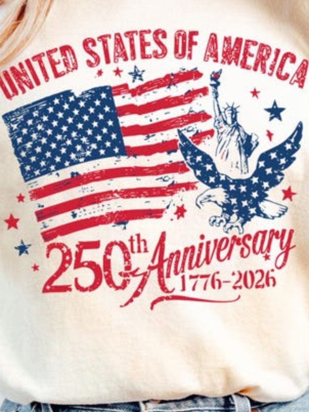 America 250th Anniversary Shirt, Patriotic Eagle Tee - Picture 2 of 4